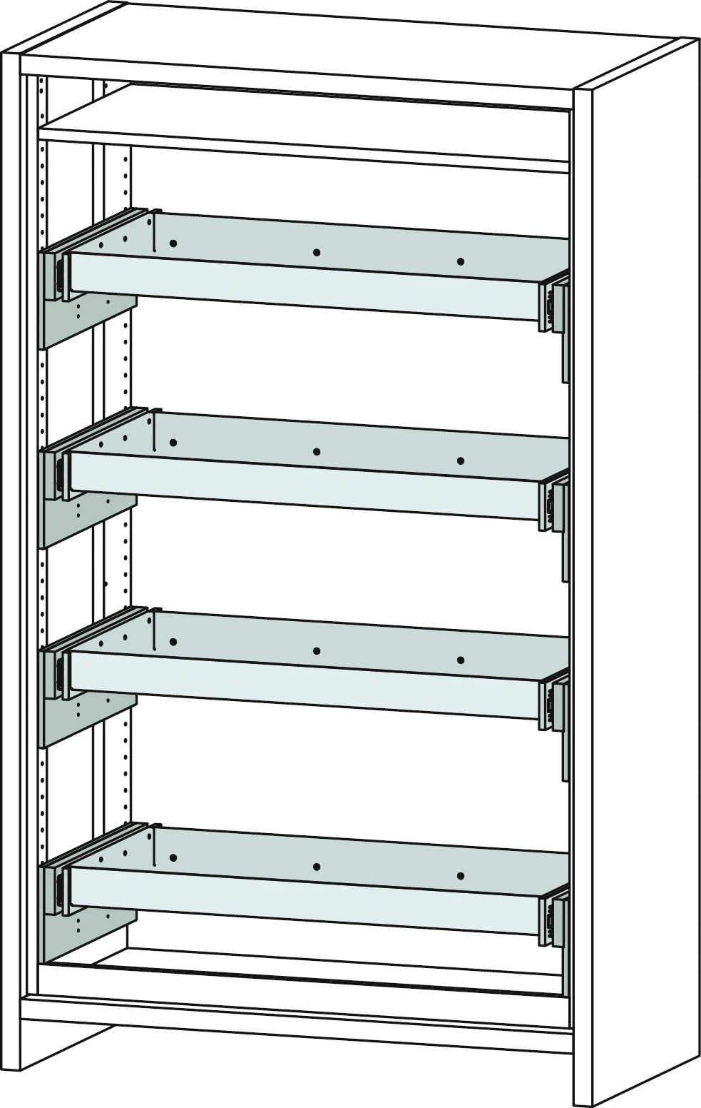[10625] Safety cabinet 12/20 – FWF30, 4 full drawers (10625, CEMO)