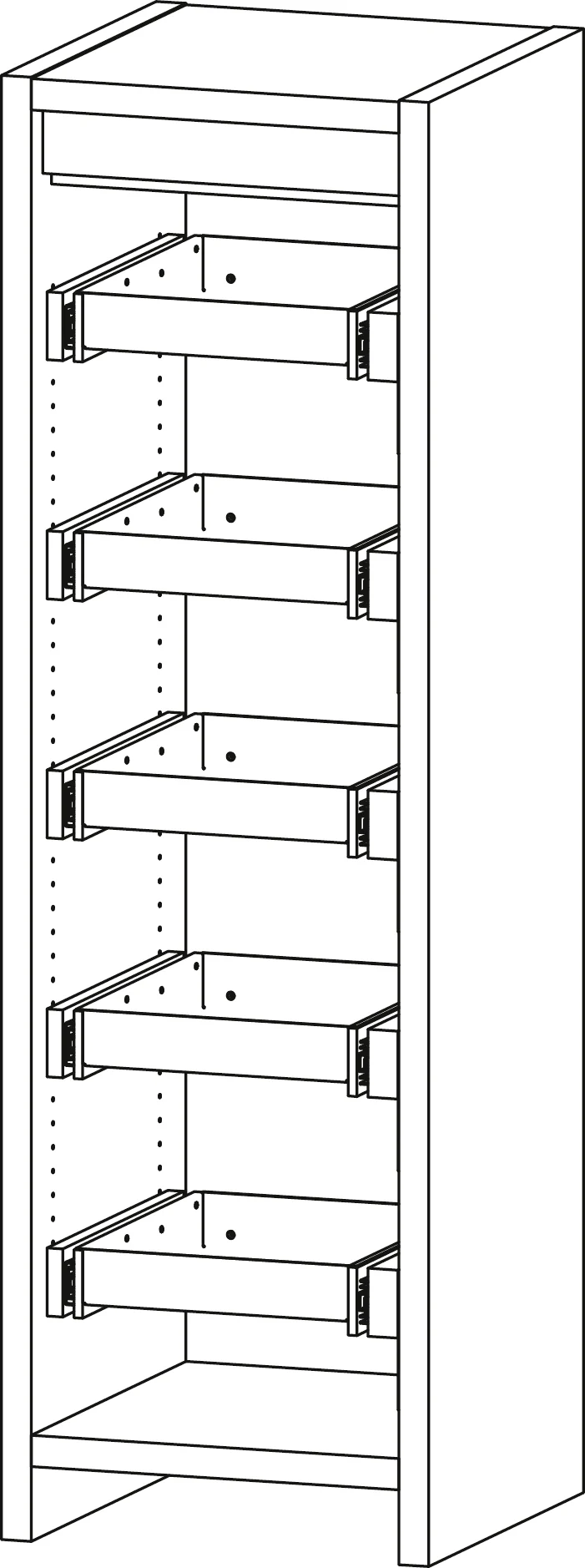 [10629] Safety cabinet 6/20 – FWF90, 5 full drawers (10629, CEMO)