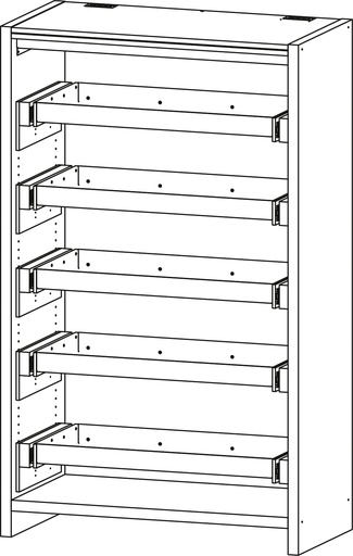 [10632] Secure cabinets 12/20 - FWF90 5 full drawers, CEMO (10632)