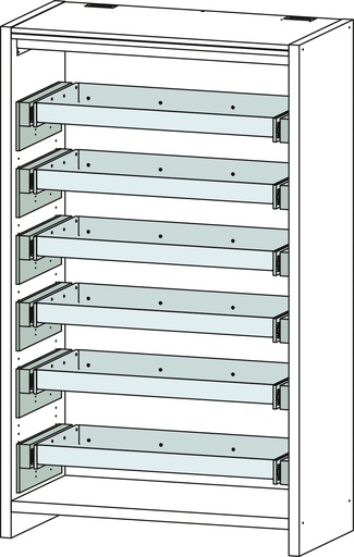 [10633] Secure cabinets 12/20 - FWF90 6 full drawers, CEMO (10633)