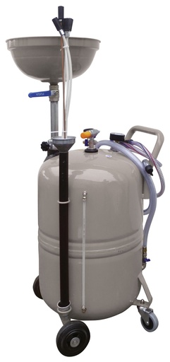 [10691] Mobile oil suction device, 80 l, with funnel, pneumatic, approx. 2 l/min (10691, CEMO)