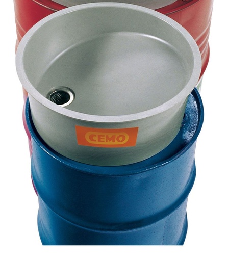 [5493] GRP funnel without hinged lid for 60 l drum (5493, CEMO)