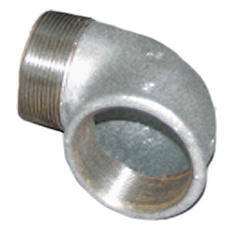 [1338] 90° elbow, zinc-plated (1338, CEMO)