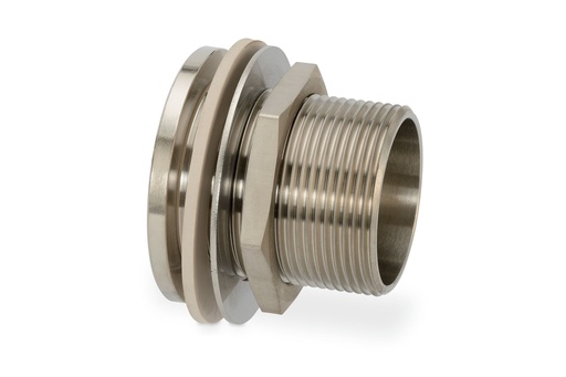 [1500] Screw in threaded connector 1 ½" nickel-plated, CEMO (1500)