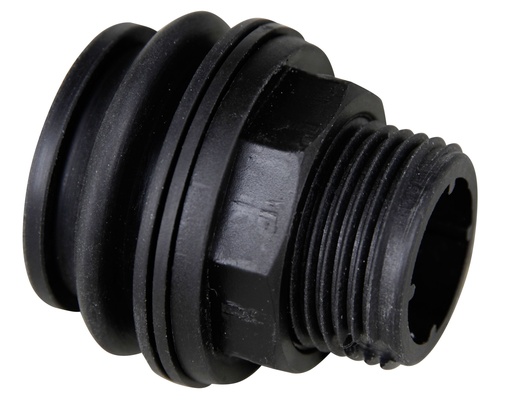 [10910] Screw in threaded connector (plastic) with external thread¾",without installation, CEMO (10910)