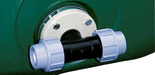 [7660] Universal flange con. T-piece 1", CEMO (7660)