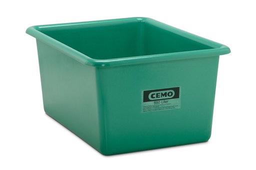 [1147] Rectangular container 550 l, green (1147, CEMO)