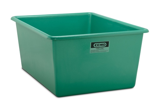 [1151] Rectangular container 1500 l, green (1151, CEMO)