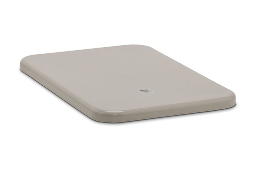 [1168] Lid for rectangular container 100 L, grey, high (1168, CEMO)