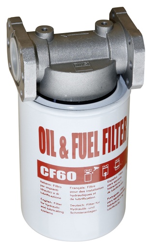 [10784] Oil, diesel and fuel filter with cartridge, max. 60 l/min, 12 bar (10784, CEMO)