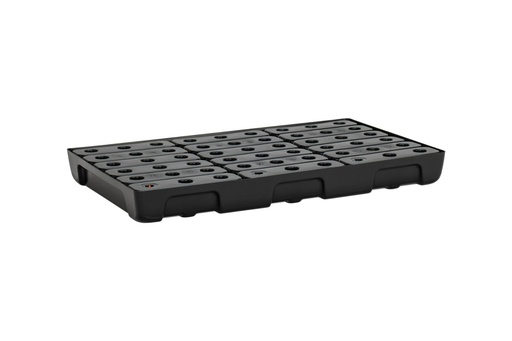 [11734] PE small collection tray 10/6 with PE grating, 33 l, 100 x 60 x 10 cm, CEMO (11734)
