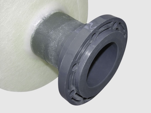 [1743] DIN flange, laminated PVC, Nw20 (1743, CEMO)
