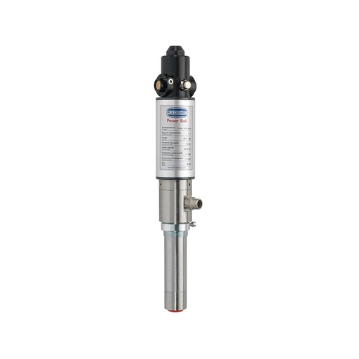 [1079] Nerūdijančio plieno pneumatinis siurblys, Power Bull serija, santykis 4:1, PTFE tarpinės. Našumas 35 l/min, FLEXBIMEC (1079)