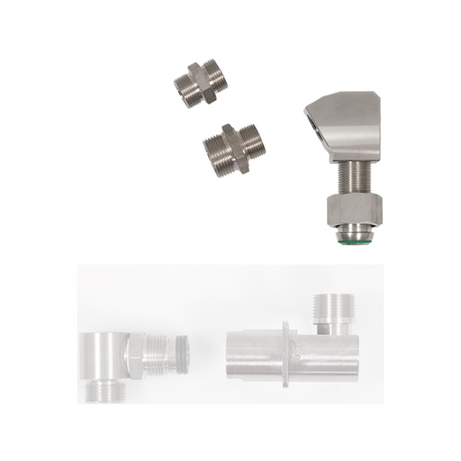 [1093] 90° elbow AISI 304 stainless steel, 3/4" BSP (M) (1093, FLEXBIMEC)