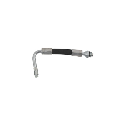 [2142] Flexible hose with 80° bent spout and manual no-drip for oil gun, FLEXBIMEC (2142)