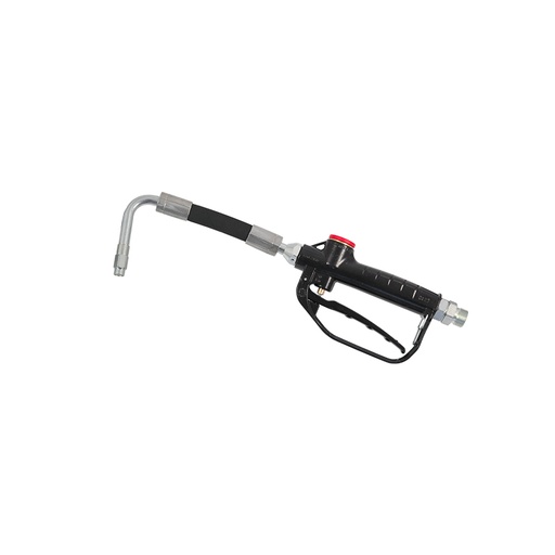 [2181] Oil gun with flexible outlet, curved rigid 80° nozzle and automatic anti-drip nozzle (2181, FLEXBIMEC)