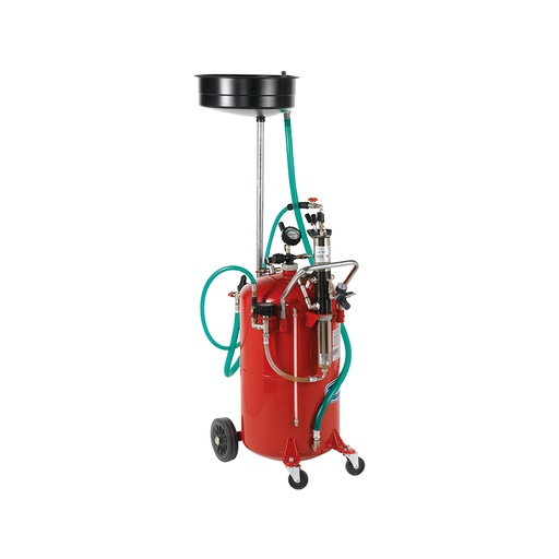 [3085] Waste oil wheeled tank extractor, capacity 90 l with pneumatic pump, FLEXBIMEC (3085)