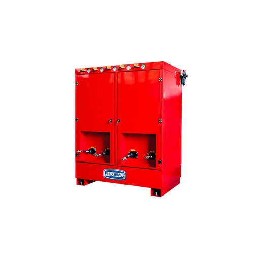 [3122C] Tepalų išleidimo komplektas su uždara konstrukcija ir surinkimo rezervuaru, 2 skysčiams, FLEXBIMEC (3122C)