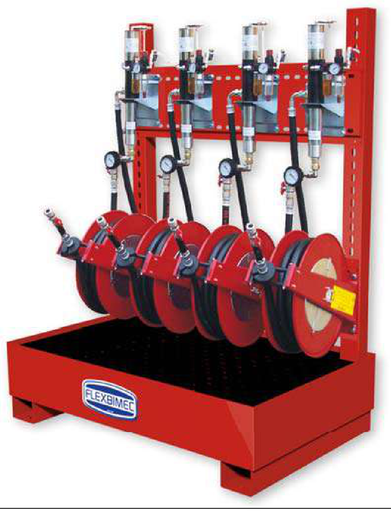 [3124] Kit for evacuating petrol and diesel fuel with steel framework for end-of-life vehicles - Kit for 4 fluids, FLEXBIMEC (3124)
