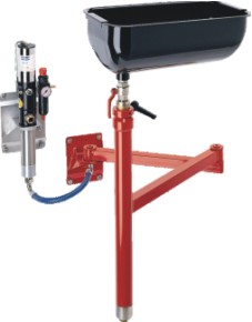[3244] Sieninis alyvos surinkimo komplektas: 10 l indas su sukamąja svirtimi ir pneumatiniu siurbliu 1:1 (3244, FLEXBIMEC)