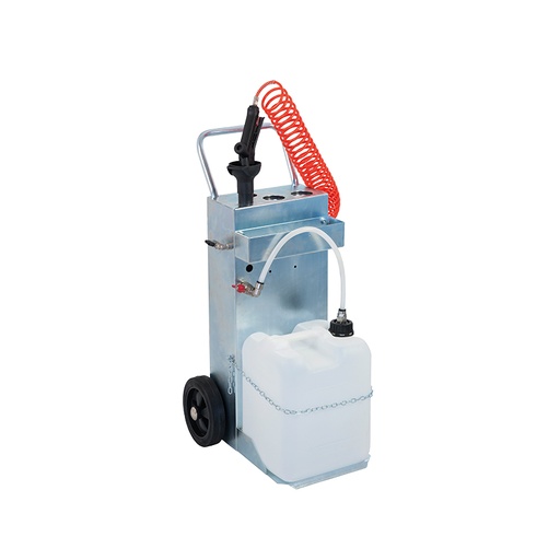 [3320] Mobile pressure sprayer with two-wheel trolley, 7.5 m spiral hose and stainless steel pump (3320, FLEXBIMEC)