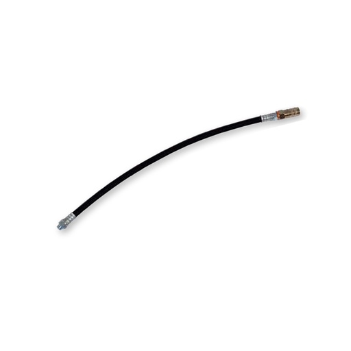 [4217+4220] Rubber hose thread 10x1. Length 400 mm for grease gun with 4 Jaw coupler, FLEXBIMEC (4217+4220)