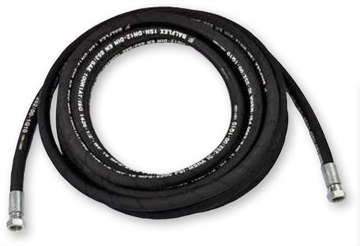 [4704] Elastīga šļūtene smērvielām un ūdenim, augstspiediena Ø 3/8" (Ø 10) R2 garums 4 m, FLEXBIMEC (4704)