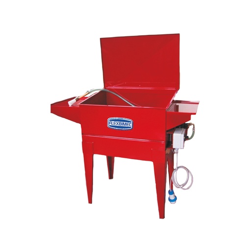 [5904] Closed-circuit parts washing basin 700 mm, with shower and brush, 230 V, FLEXBIMEC (5904)