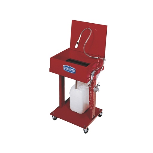 [5908] Wheeled washing basin with air operated rotary pump art. no. 1058, FLEXBIMEC (5908)