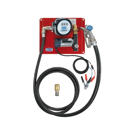 [6249] Elektrinis dyzelino perpylimo rinkinys 24 V DC su mechaniniu skaitikliu, gumine žarna ir dyzelino pistoletu, Flexbimec (6249, FLEXBIMEC)