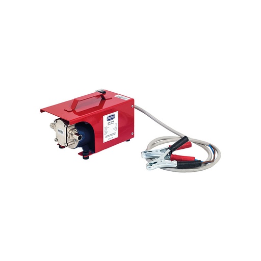 [6314] Electric gear pump 12 V DC for dispensing oil, flow rate 15 l/min with metal cover and clamps, Flexbimec (6314, FLEXBIMEC)