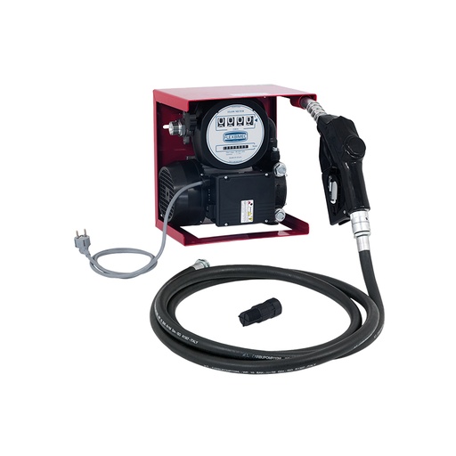 [6739] Dyzelino perpylimo komplektas 230 V, 99 l/min, su mechaniniu matuokliu, žarna ir automatinio sustabdymo antgaliu, FLEXBIMEC (6739)