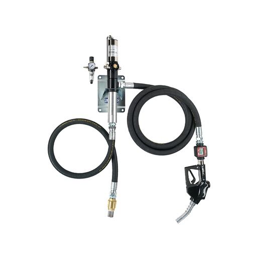 [6772] Dyzelino perpylimo komplektas su pneumatiniu siurbliu 1:1, žarna, elektroniniu turbininiu srauto matuokliu ir automatiniu antgaliu, 25 l/min (6772, FLEXBIMEC)