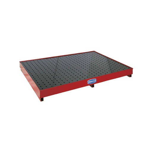 [8536] Noplūžu savākšanas paliktnis četrām 208 l mucām, „Tank Service Base“ sērija, FLEXBIMEC (8536)