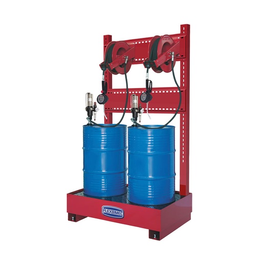 [8549] Complete kit "Tank Service Base" for dispensing 2 type of oil, with hose reel 15 m (8549, FLEXBIMEC)