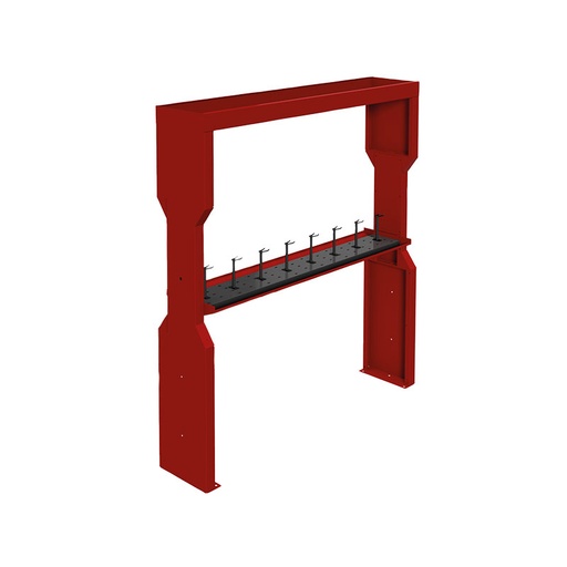 [9004/6] Double-post painted steel stand for hose-reels and equipment – for 6 hose-reels (9004/6, FLEXBIMEC)
