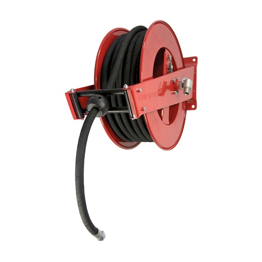 [9022X] Spring driven painted steel hose reel with wetted parts in stainless steel - L. max 25 m w/o hose - Ø 3/8". Standard series, FLEXBIMEC (9022X)