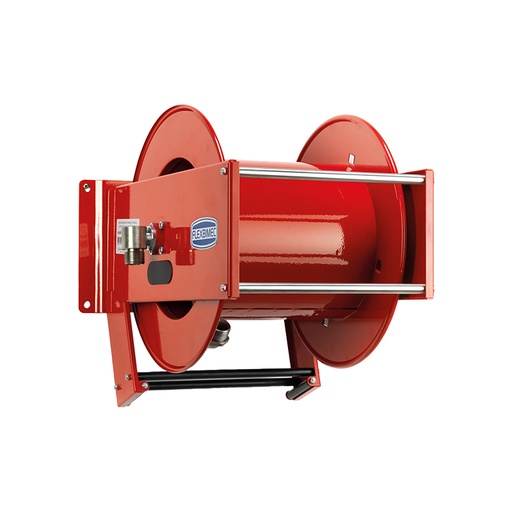 [9034X] Spring driven painted steel hose reel with wetted parts in stainless steel - L. max 15 m w/o hose - Ø 1". Heavy duty series, FLEXBIMEC (9034X)