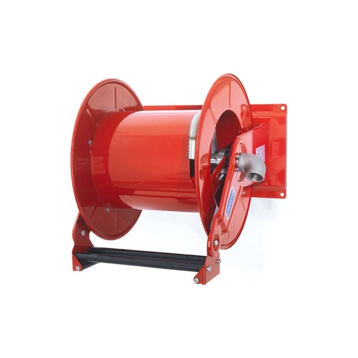 [9039] Twin spring-driven hose reel, painted steel, multi-position guide, max length 15 m, without hose, Ø 1 1/2 inch, adjustable arms series (9039, FLEXBIMEC)