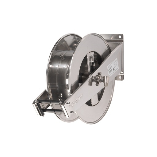 [9522/EX] Spring driven stainless steel hose reel L. max 20 m w/o hose - Ø 1/2". Standard series - Atex 2014/34/EU certified, classification level II category 2, FLEXBIMEC (9522/EX)
