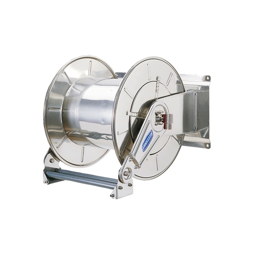 [9531+289708] Dviguba spyruoklinė nerūdijančio plieno žarnos ritė - reguliuojamų rankų serija, su žarna ø 1 1/4", L. 8 m skirta dyzelinui, FLEXBIMEC (9531+289708)