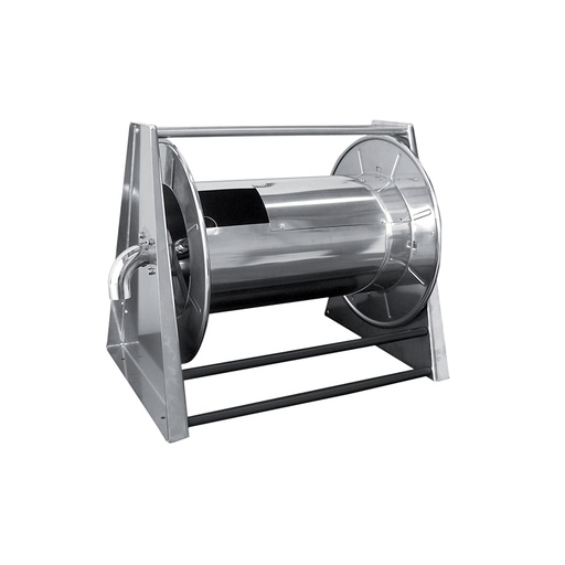 [9578] Spring driven stainless steel hose reel for air and dust vacuum - L. max 20 m - ø 50 mm - w/o hose, FLEXBIMEC (9578)