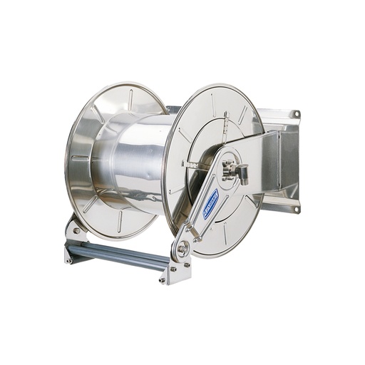 [9589] Twin spring driven stainless steel hose reel L. max 100 m w/o hose - Ø 1/2". Adjustable arm series, FLEXBIMEC (9589)