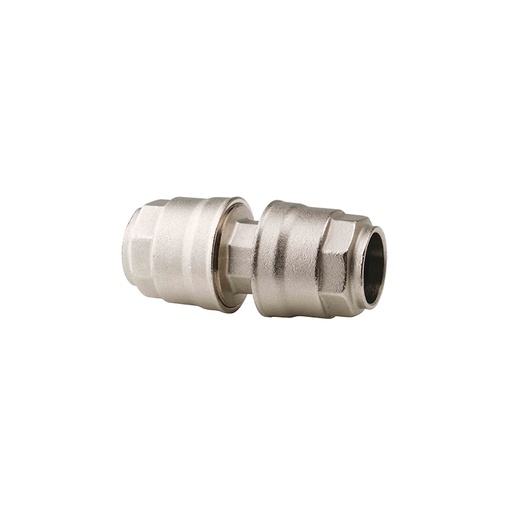 [9882/20] Intermediate straight connector for compressed air pipe - Ø 20 mm x 20 mm, FLEXBIMEC (9882/20)