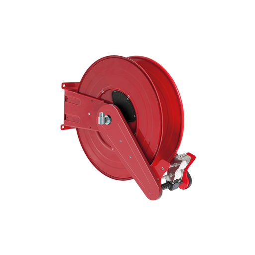 [AF4213151] Krāsota tērauda automātiskais atsperes šļūtenes uztinējs ANDROMEDA sērija maks. 6 m Ø1 collas šļūtenei - disks 434 mm - spole 130 mm - cilindrs 250 mm - ar šļūtenes vadotni (bez šļūtenes), FLEXBIMEC (AF4213151)