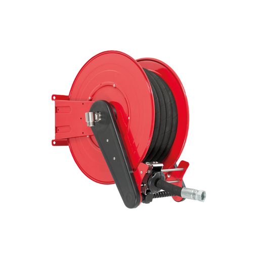 [AF5326351] Krāsota tērauda automātiskā atsperes šļūtenes spole ANDROMEDA sērija maks. 25 m Ø1″ šļūtenei - disks 540 mm - spole 260 mm - cilindrs 335 mm - ar šļūtenes vadotni (bez šļūtenes), FLEXBIMEC (AF5326351)
