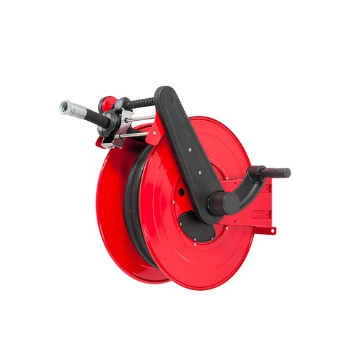 [OF52191] Painted steel manual hose reel ORION RD series for max 18 mt Ø1" hose - disc 540 mm - spool 195 mm - drum 250 mm - with hose guide (w/o hose), FLEXBIMEC (OF52191)