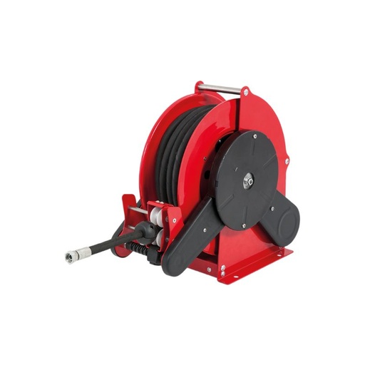 [SCF1242131] Krāsota tērauda elektriskais 12 VDC motorizētais šļūtenes uztinējs SIRIO COMPACT sērija maks. 8 m Ø1 collas šļūtenei - disks 434 mm - spole 130 mm - cilindrs 250 mm - vadības panelis pēc izvēles - ar šļūtenes vadotni (bez šļūtenes), FLEXBIMEC (SCF1242131)