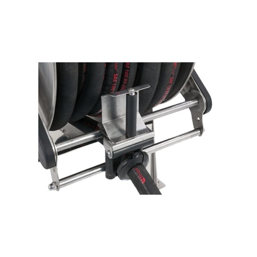[TX2363601] Nerūsējošā tērauda (AISI 304) elektrohidraulisks 230 VAC motorizēts šļūtenes uztinējs TITANO sērija maks. 90 m Ø1 col. šļūtenēm - disks 680 mm - spoles platums 600 mm - trumulis 335 mm - ar vadības pulti - ar manuālo šļūtenes vadotni (bez šļūtenes - bez tālvadības pults), FLEXBIMEC (TX2363601)