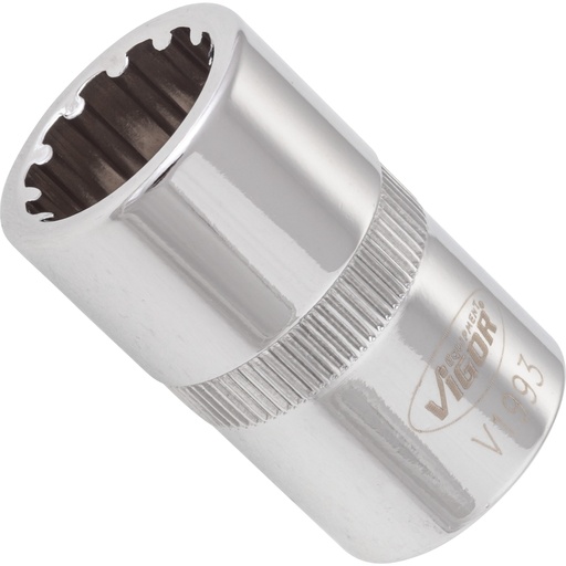 [V1993] Socket with multi-purpose profile ∙ size 15 mm (V1993, VIGOR)
